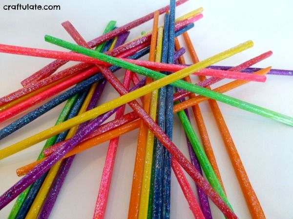 DIY Pick-Up Sticks Game from Chopsticks