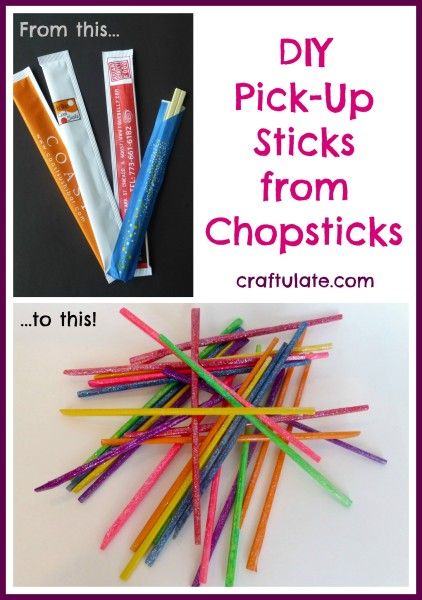 DIY Pick-Up Sticks Game from Chopsticks
