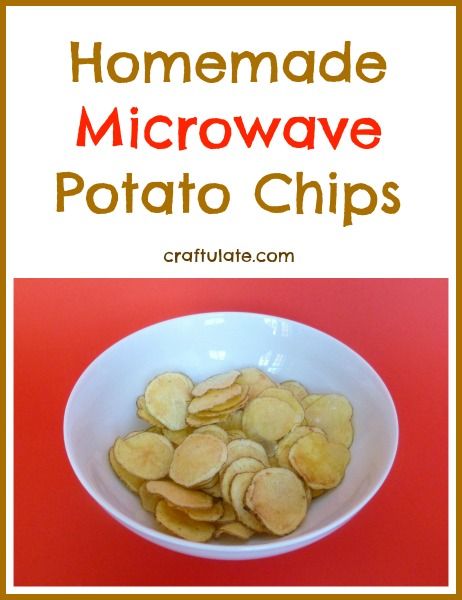 Microwave Potato Chips - kids will love them!