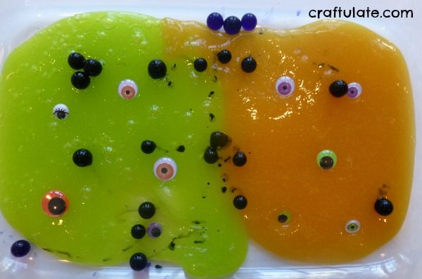Halloween Slime with Water Beads