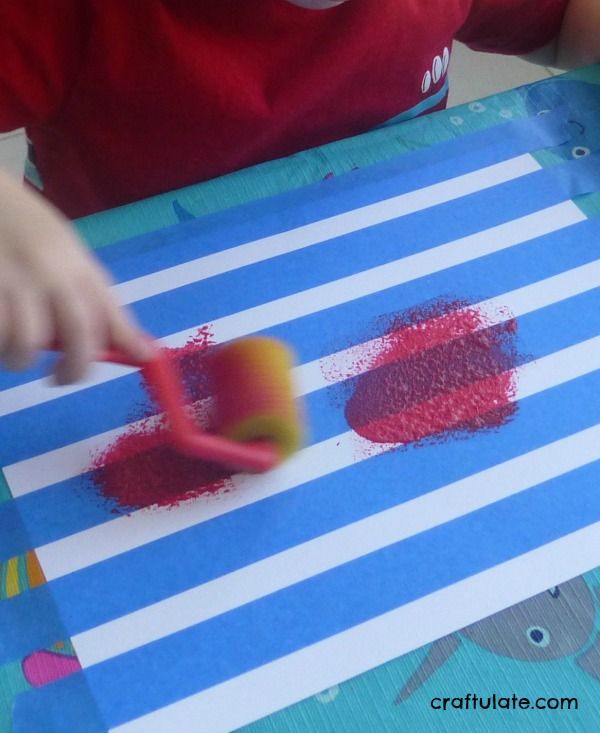 American Flag Art for kids to make