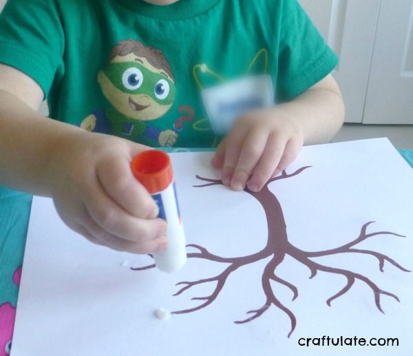 Circle Punch Art - a pretty art technique for kids to try!