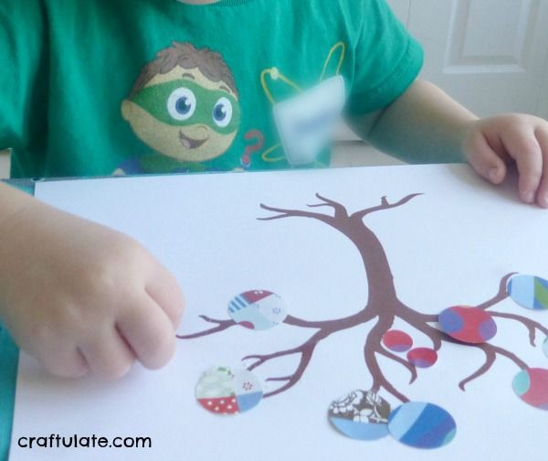 Circle Punch Art - a pretty art technique for kids to try!