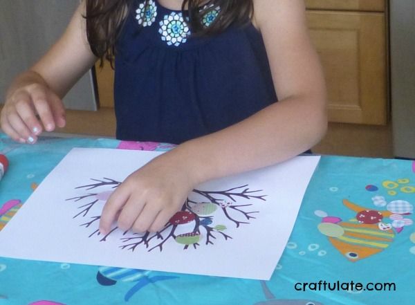 Circle Punch Art - a pretty art technique for kids to try!