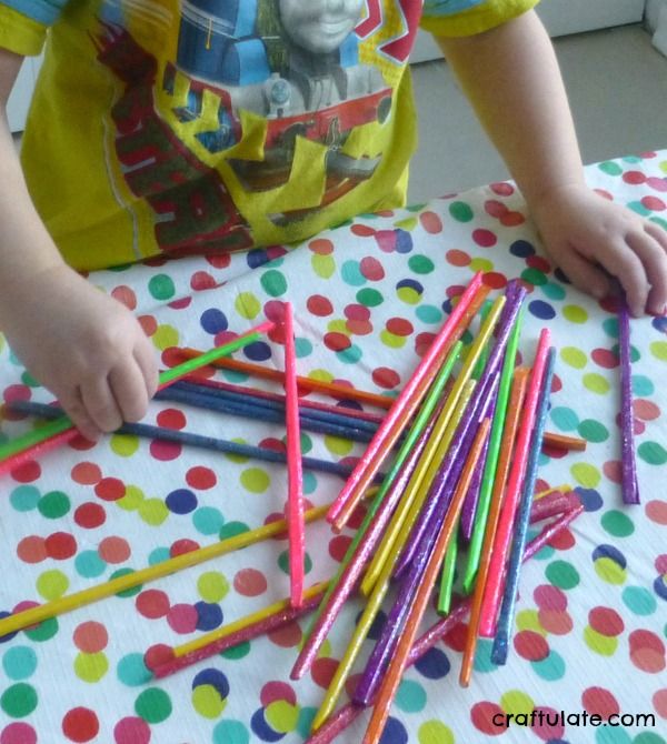 DIY Pick-Up Sticks Game from Chopsticks