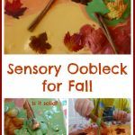 Sensory Oobleck for Fall