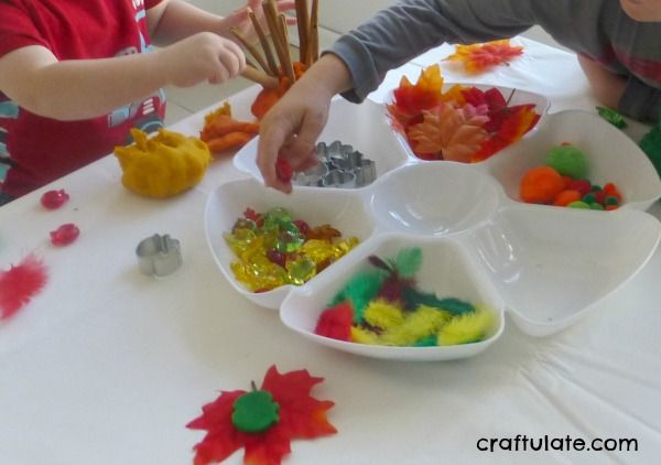 Fall Play Dough Fun - cinnamon, apple, pumpkin pie and ginger!