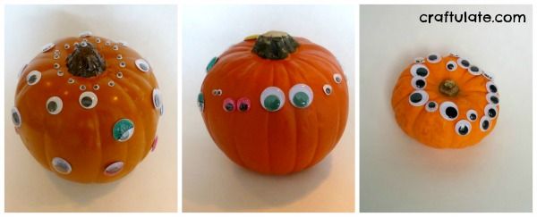 Googly Eye Pumpkins for kids to make