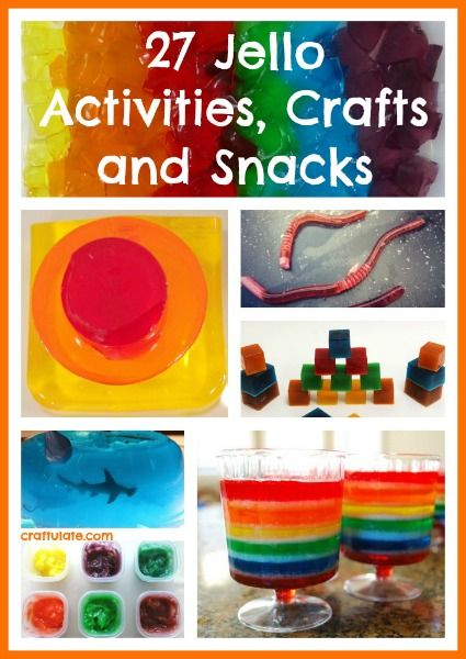 27 Jello Activities, Crafts and Snacks by Craftulate