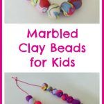 Marbled Clay Beads for Kids