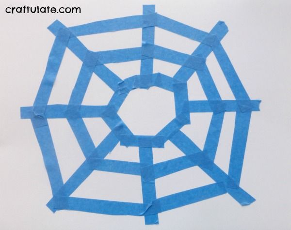 Easy Spider Web Art