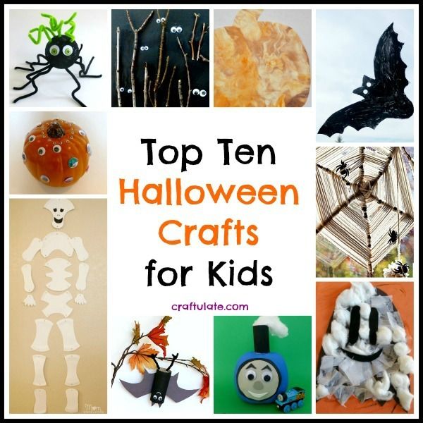 Top Ten Halloween Crafts for Kids from Craftulate