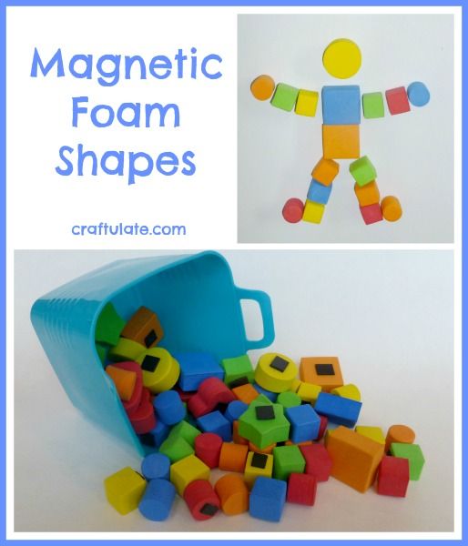 Magnetic Foam Shapes - make pictures, sort, and more!