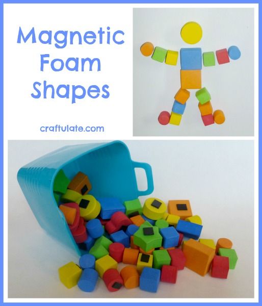 Foam Shape Magnets For Imagination Play – The Pinterested Parent