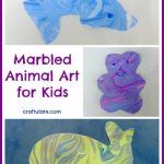 Marbled Animal Art for Kids