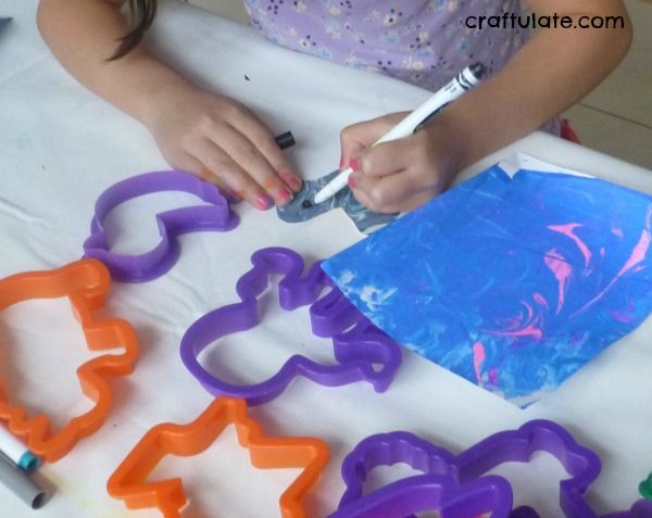 Marbled Animal Art for Kids