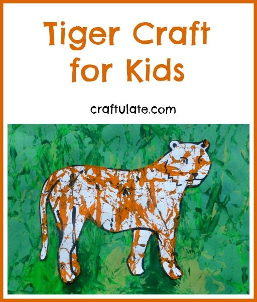 Tiger Craft for Kids from Craftulate