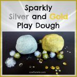 Sparkly Silver and Gold Play Dough