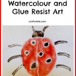 Watercolour and Glue Resist Art