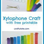 Xylophone Craft with free printable
