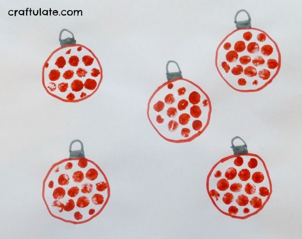 Christmas Ornament Bubble Wrap Prints