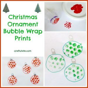 Christmas Ornament Bubble Wrap Prints - Craftulate