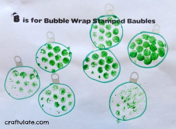 Christmas Ornament Bubble Wrap Prints