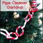 Candy Cane Pipe Cleaner Garland