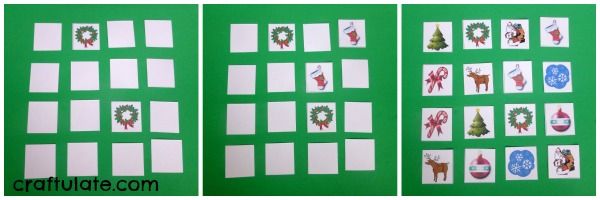 Christmas Memory Match Game