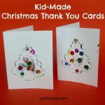 Kid-Made Christmas Thank You Cards