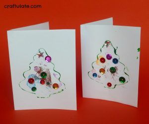 Kid-Made Christmas Thank You Cards - Craftulate