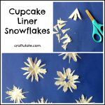Cupcake Liner Snowflakes