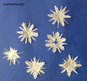 Cupcake Liner Snowflakes