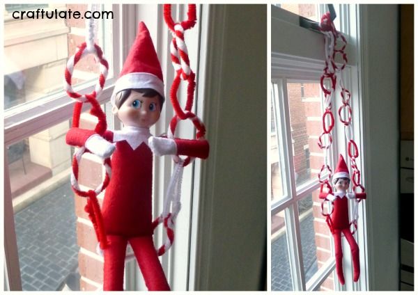 Candy Cane Pipe Cleaner Garland