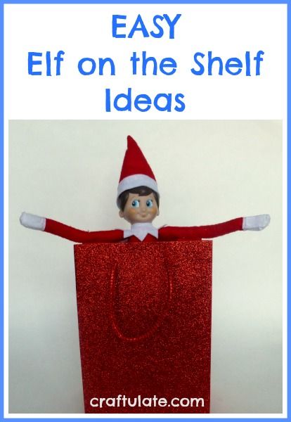 Easy Elf on the Shelf Ideas - no need to add extra stress to this fun tradition!
