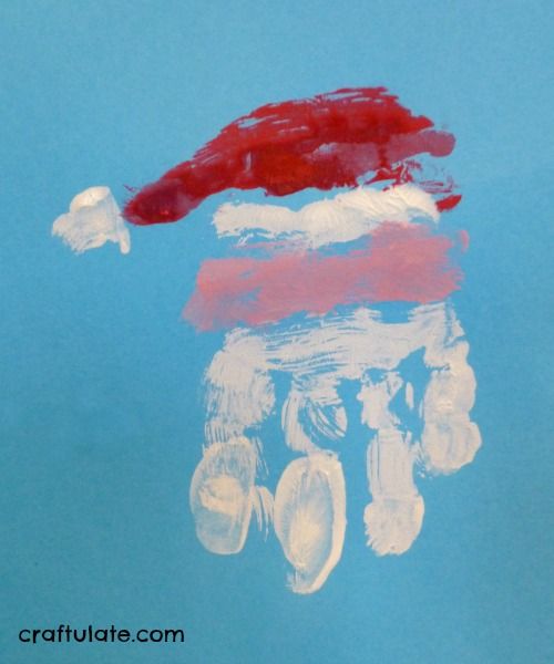 Handprint Santa - a wonderful keepsake for kids to make this Christmas