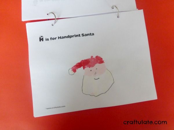Handprint Santa - a wonderful keepsake for kids to make this Christmas