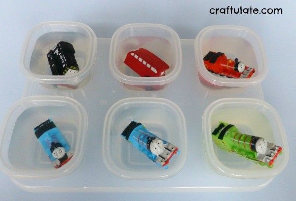 Trains In Ice - a winter science activity