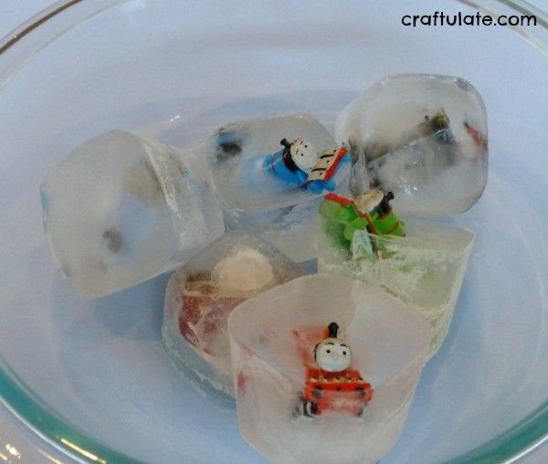 Trains In Ice - a winter science activity