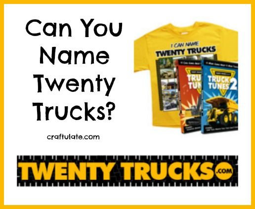 Can You Name Twenty Trucks? from Craftulate