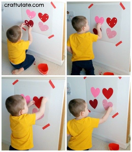 Size and Colour Valentine Match Activity