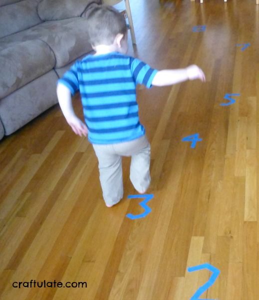Gross Motor Number Game