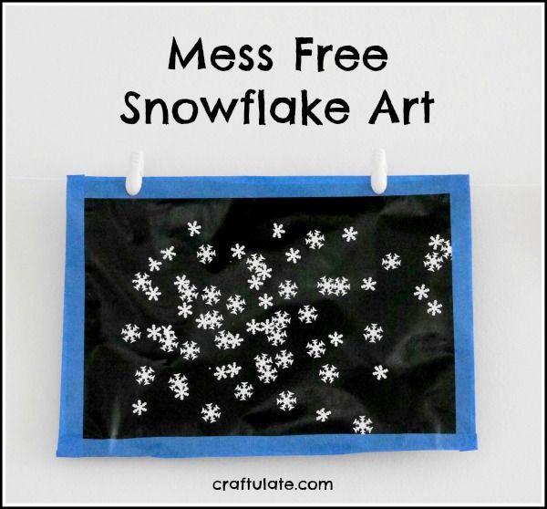 Handprint Snowflake Art - Fun Handprint Art