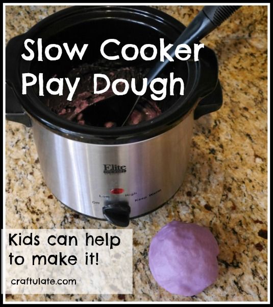 Slow Cooker Play Dough by Craftulate