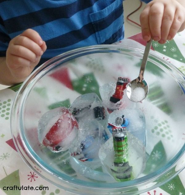 Trains In Ice - a winter science activity
