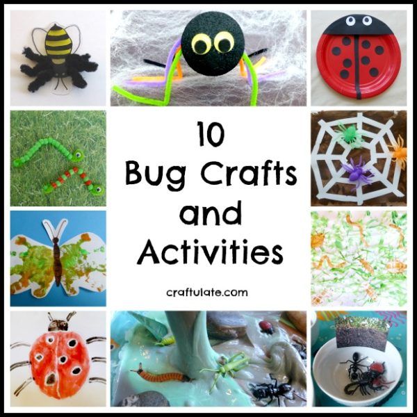 10 Bug Crafts and Activities from Craftulate