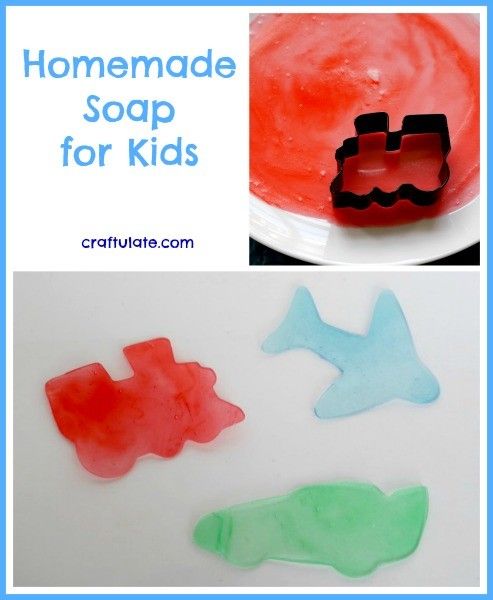 Homemade Soap for Kids from Craftulate