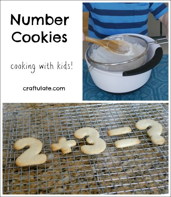 Number Cookies - cooking with kids AND working on math skills!