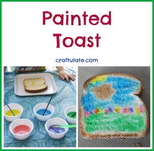 Rainbow Paint for Toast