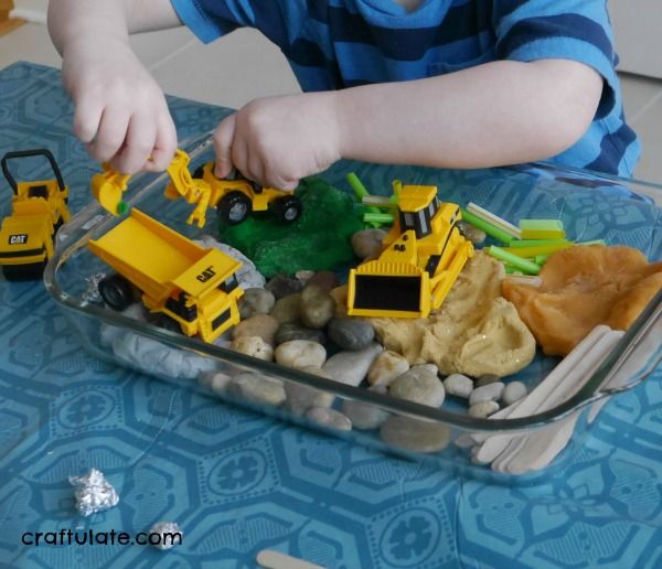 Play Dough Construction Site by Craftulate